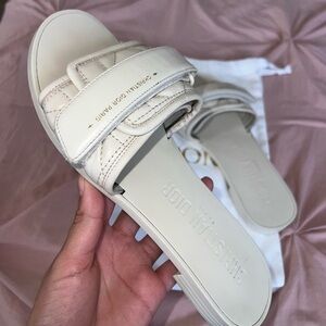 Dior Off-White Slide Sandals